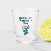 Verre A Shot Shamrock Clover Irish Joyeux St Patrick`s Day (Devant)