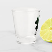 Verre A Shot Shamrock irlandais vert Uisce Beatha (Gauche)