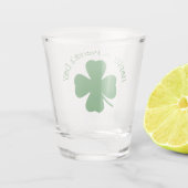 Verre A Shot Shamrock personnalisé Bonne Saint Patrick's Day (Dos)