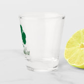 Verre A Shot Shamrock vert avec votre nom (Droite)