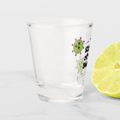 Verre A Shot Shots après les tirs Drôle vaccin COVID (Gauche)