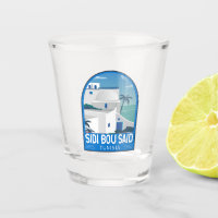 Sidi Bou Dit Tunisie Retro Voyage Art Vintage