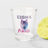 Verre A Shot Sigma Female Wolf Lone Loner meme (Devant)