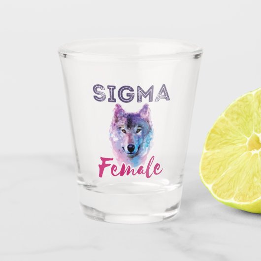 Verre A Shot Sigma Female Wolf Lone Loner meme (Devant)