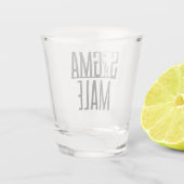 Verre A Shot Sigma Homme Wolf Lone Loner Meme (Dos)