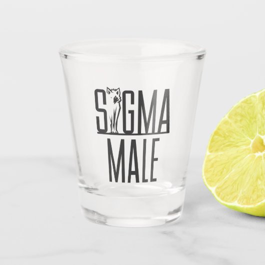 Verre A Shot Sigma Homme Wolf Lone Loner Meme (Devant)