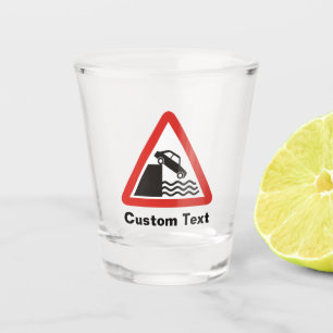 Verre A Shot Signal d'avertissement Quayside