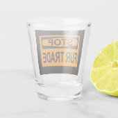 VERRE A SHOT SIGNE COMMERCIAL ARTIFICE (Dos)