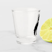 Verre A Shot Silhouette moderne Black Horse (Gauche)