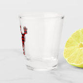 Verre A Shot Silhouette Plaid de cerfs (Droite)