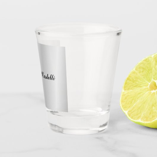 Verre A Shot Silver Grey Professionnel Unique Classique Simple (Droite)