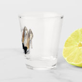 Verre A Shot Silver High Heels Black Bow (Droite)