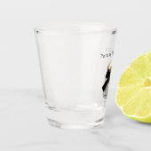 Verre A Shot Silver Sparkle Glitzy Glitter (Gauche)