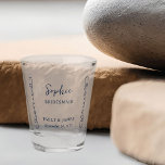 Verre A Shot Simple Doodle Whimsical N'importe quel Mariage cou<br><div class="desc">Cadeau de mariage pour personnaliser pour vos demoiselles d'honneur ou toute personne dans votre fête de mariage. Vous pouvez également ajouter le nom de la mariée et du marié ainsi que leur date de mariage. Simple design moderne et fantaisiste doodle avec coeur d'amour. Vous êtes également invité à modifier les...</div>