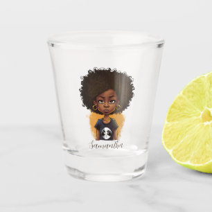 Verre A Shot Simple femme afro