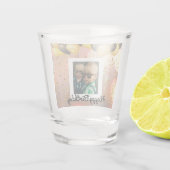 Verre A Shot Simple Joyeux Anniversaire Ajouter un texte photo  (Dos)