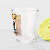 Verre A Shot Simple Joyeux Anniversaire Ajouter un texte photo  (Droite)