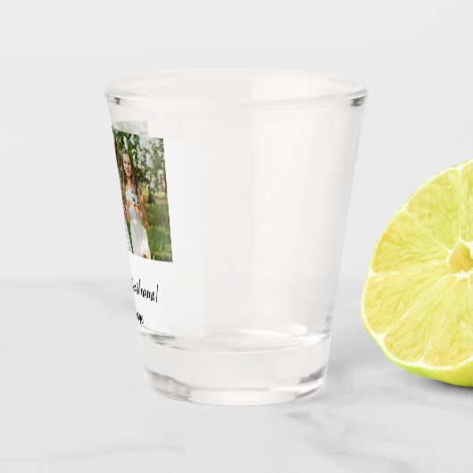 Verre A Shot simple minimum ajouter notre photo collage nom tex (Droite)