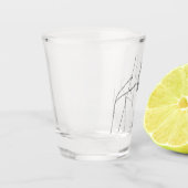 Verre A Shot Simplement un colibri sur un bâton (Gauche)