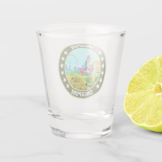 Verre A Shot Singapour (Dos)