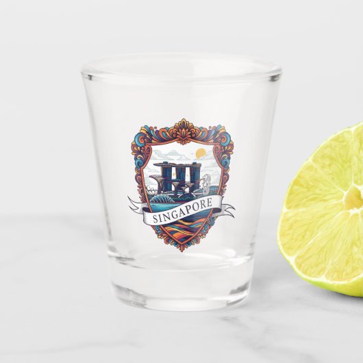Verre A Shot Singapour (Devant)