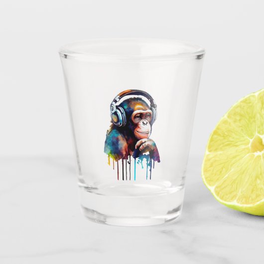 Verre A Shot Singe musical (Devant)