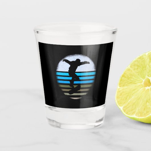 Verre A Shot Skate Vintage Retro (Devant)