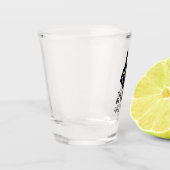 Verre A Shot Skeleton Bride Mariage à main anneau Nom personnal (Gauche)