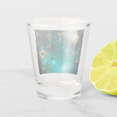 Verre A Shot Skeleton Keys on Green Background (Dos)