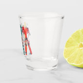 Verre A Shot Ski amusant Ski coloré Ski skieur (Droite)
