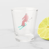Verre A Shot Ski d'ouverture Skier Noël Nouvel An (Dos)