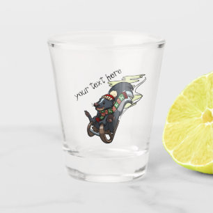 Verre A Shot Skunk Sur Un Dessin Dessin De Noël Odeur De Chauss