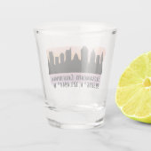Verre A Shot Skyline de Sacramento CA City (Dos)