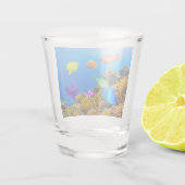 Verre A Shot SlipperyJoe's Fish Pride tropicale vert bleu pourp (Dos)