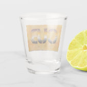 Verre A Shot SlipperyJoe's petit ours mot orange-brun pro (Dos)