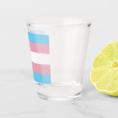 Verre A Shot SlipperyJoe's transgenre pride drapeau de la diver (Droite)