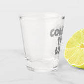 Verre A Shot Slogan gris joueur de niveau commun (Gauche)