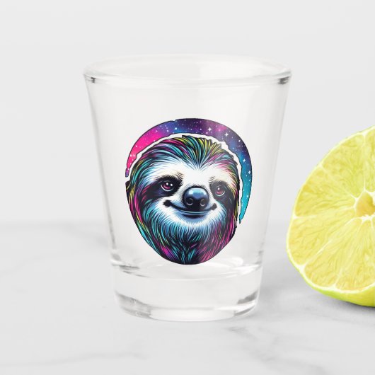 Verre A Shot Sloth cosmique (Devant)
