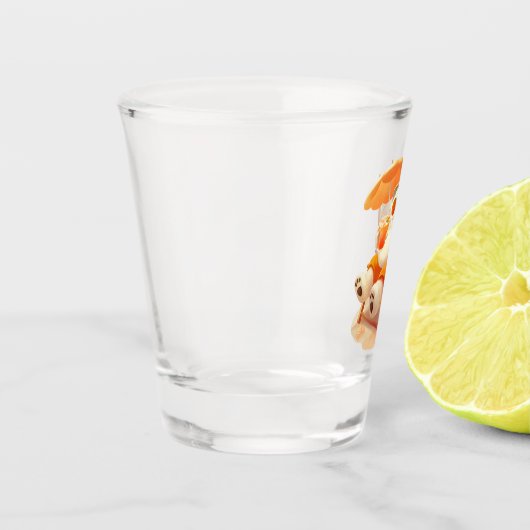 Verre A Shot Smile Dog - Mode Plage Activé (Gauche)