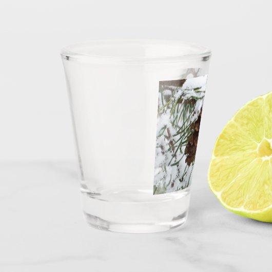 Verre A Shot Snowy Pine Cone I (Gauche)