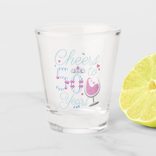 Verre A Shot Soirée de 50 ans 50e anniversaire (Devant)