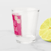 Verre A Shot Soirée de Jeu Mesdames Dés Paillettes Rose Chaud (Droite)