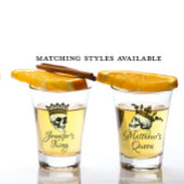 Verre A Shot Son Roi crâne avec Couronne d'or