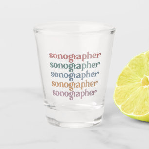 Verre A Shot Sonographe Ultrasound Tech Retro Sonographer Cadea