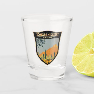 Verre A Shot Sonoran Desert Arizona Art Vintage