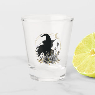 Verre A Shot Sorcière contemporaine d'Halloween