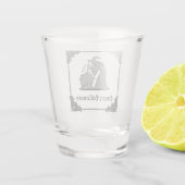 Verre A Shot Sorcière en argent et Halloween Cauldron (Dos)