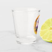 Verre A Shot Sorcière et chat noir (Gauche)