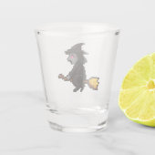 Verre A Shot Sorcière Rétro 8-bits (Dos)