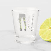 Verre A Shot Sorcières en bas Halloween sorcière rayée (Dos)